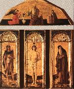 BELLINI, Giovanni St Sebastian Triptych oil painting reproduction